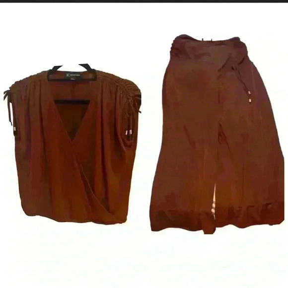INC International Concepts Pants - INC boho brown matching top and bottoms, Small